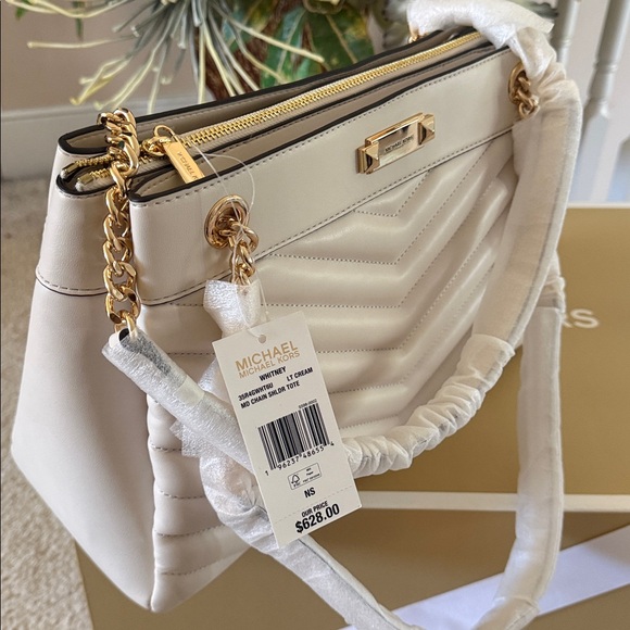 Michael Kors Whitney Large Shoulder Tote Gold Hardware 13x10 - Picture 9 of 9